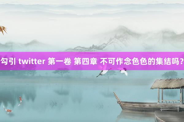 勾引 twitter 第一卷 第四章 不可作念色色的集结吗？